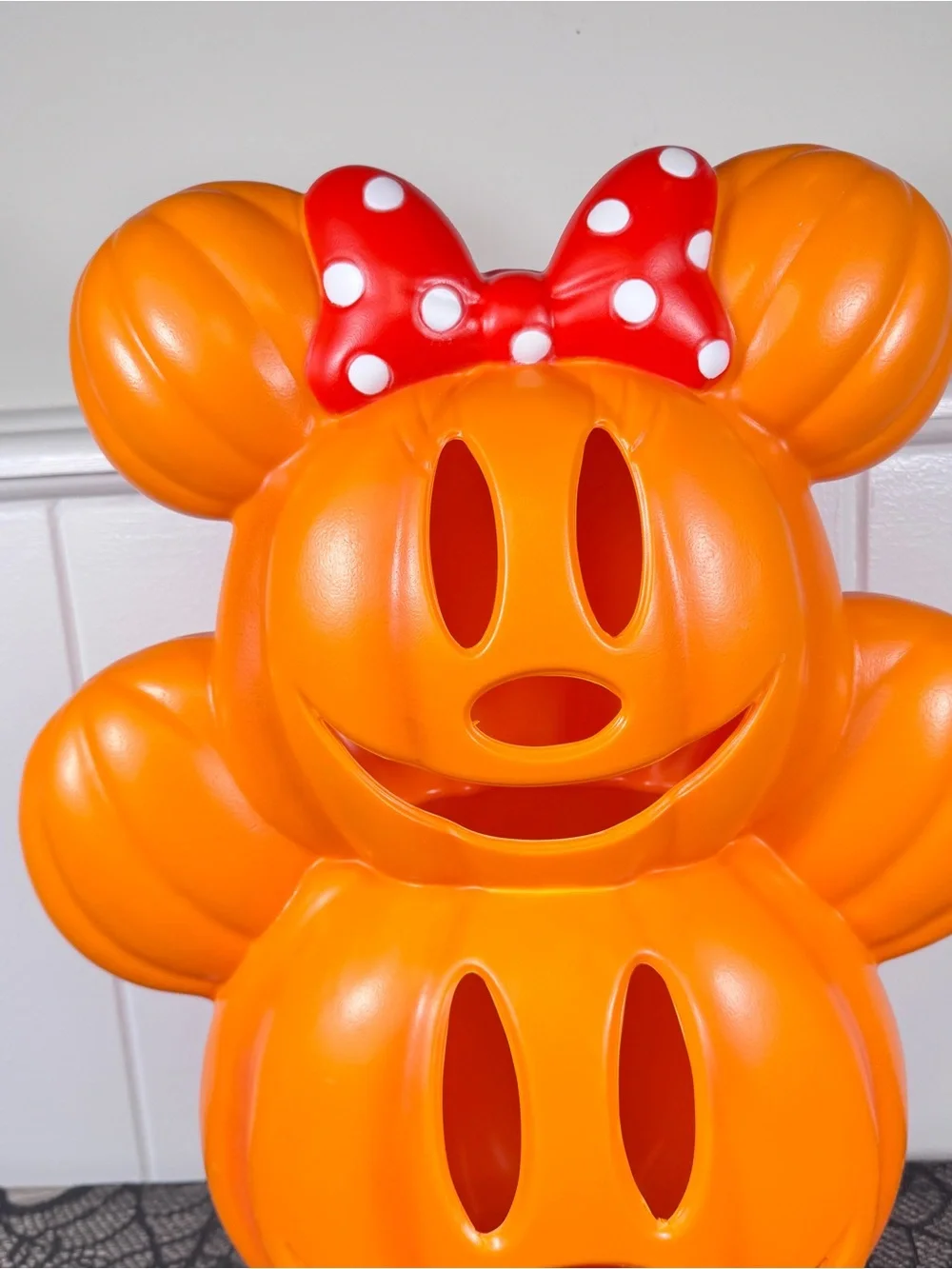 NEW Disney Mickey and Minnie Stacked Pumpkin Light-Up Blow Mold
